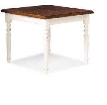 TAVOLO VINTAGE GAMBA TORNITA ART.T/093 T MIS.90X90X3 H. CM 75