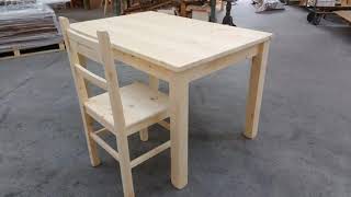 T/133 Tavolo pino 130x80x3 Altezza 75