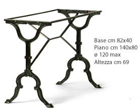 base art 104 IN GHISA PER MASSIMO PIANO 120X70