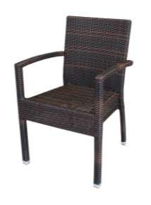 art.094 br poltroncina con braccioli msure  marrone