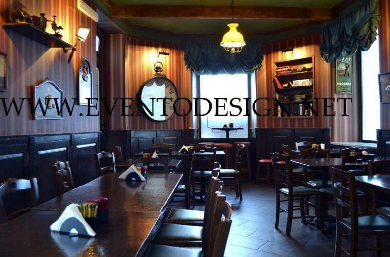 progettazione realizzazione pub in bancone in legno per irish pub