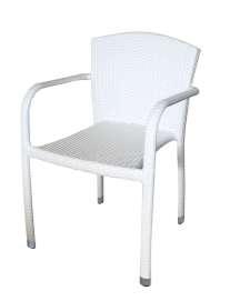 art.093 br poltroncina con braccioli msure  bianco