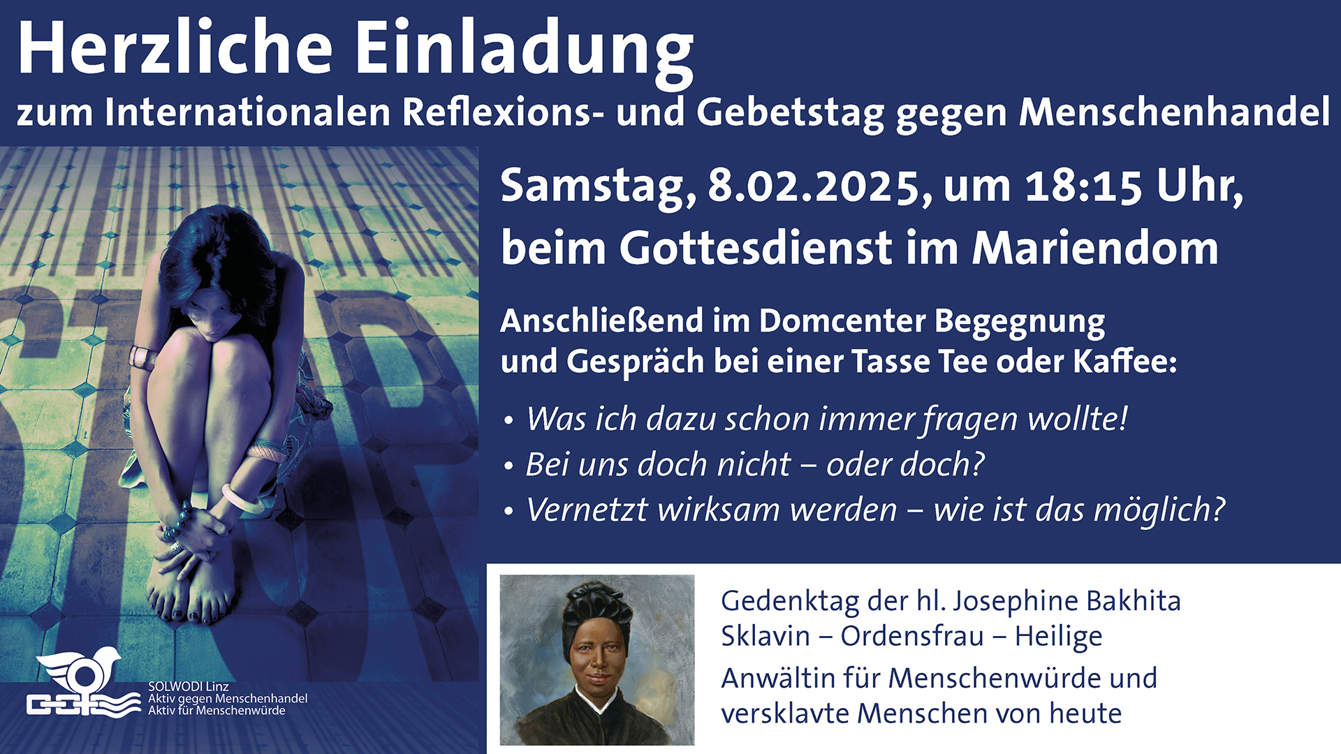 Int. Gebets- und Reflexionstag gegen Menschenhandel in Linz