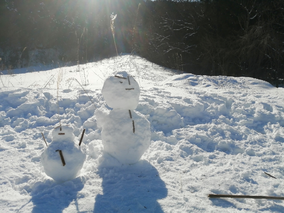 雪だるま発見！