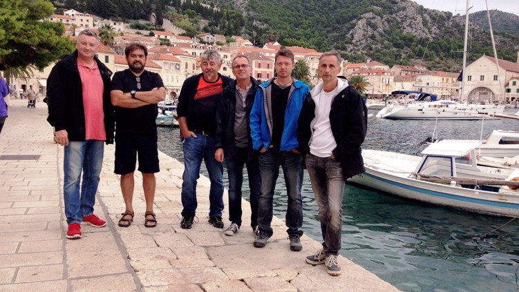 Die Crew in Hvar ...