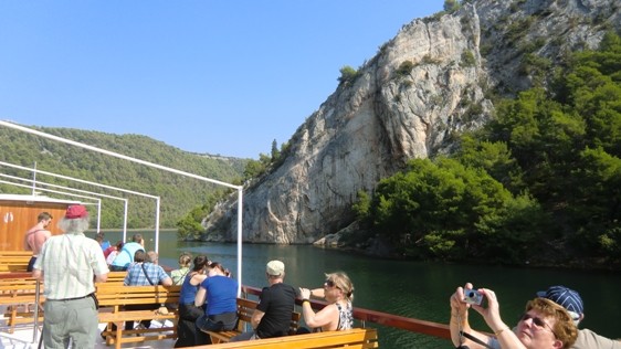 Auf der Krka zu den Wasserfällen