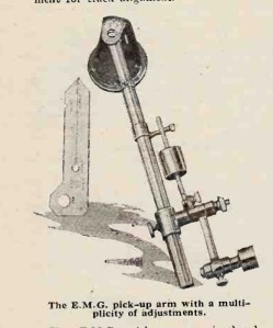 E.M.G Pickup carrier arm C. 1929
