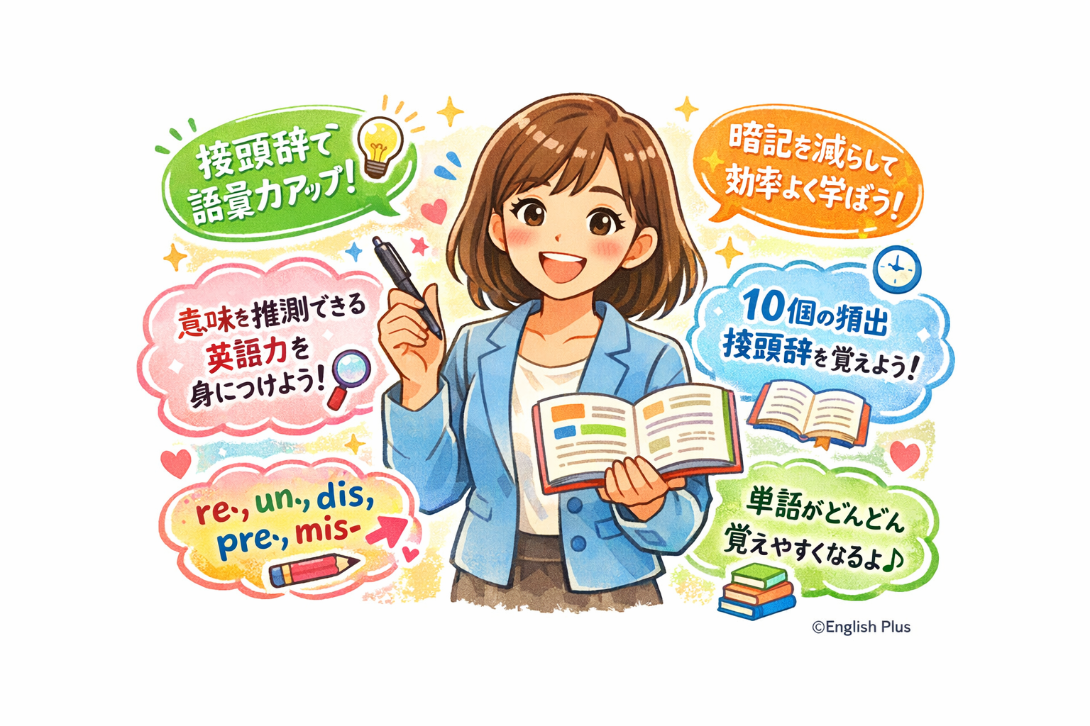 英語の語彙を効率よく増やすための頻出接頭辞５選（日本語編）