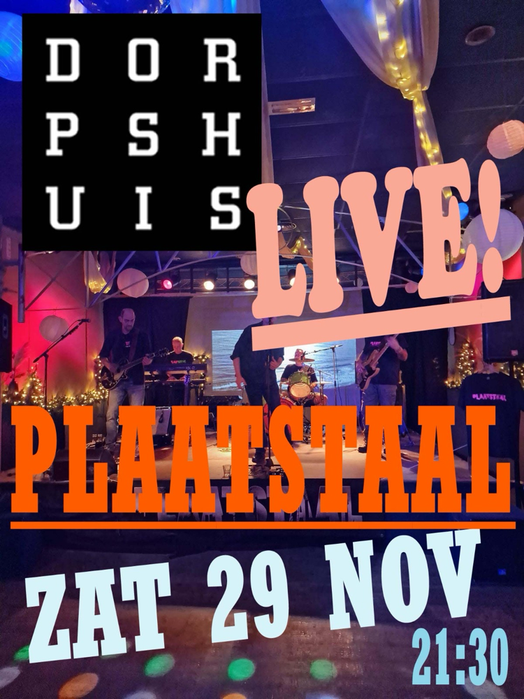 Live! Feestzaal Het Dorpshuis!