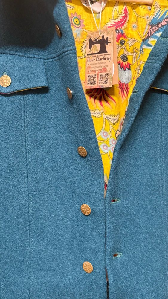 Walkjacke mit 100% Walk/ 100% Baumwollfutter
