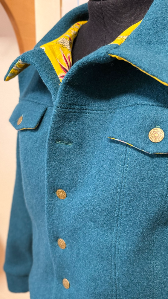 Walkjacke mit 100% Walk/ 100% Baumwollfutter