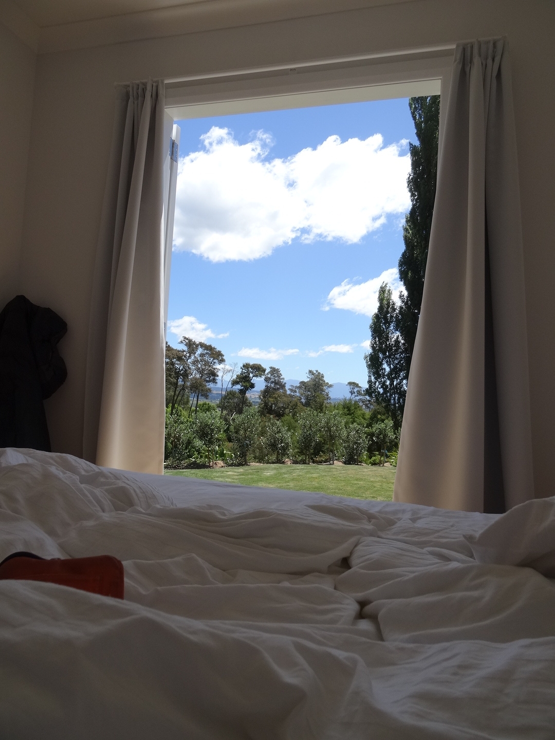 16.1. Aussicht aus unserem Zimmer