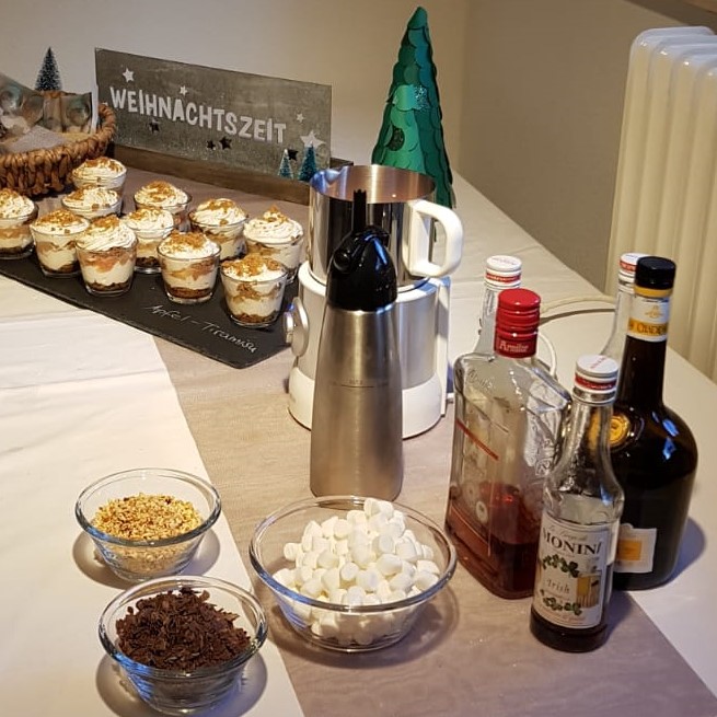 Kakao-Buffet am Nachmittag...