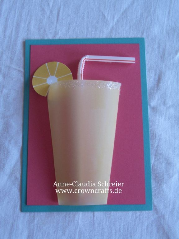 Diese Limo-Becher Karte fand ich auch ganz witzig. Prima Einladung für einen Cocktail-Abend! ;-) Idee von Marie-Angelique Buchrigler aus Österreich