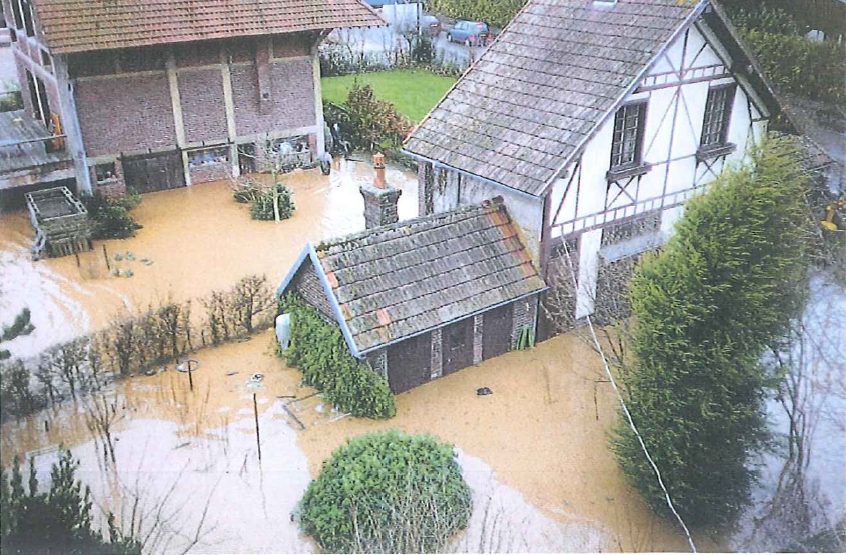 Crue de la Scie à St Aubin sur Scie - 1999