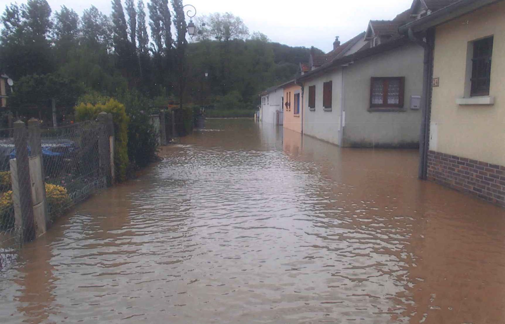 Inondations à Hautot-sur-Mer en 2014