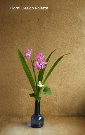 紫蘭, ドクダミ 横23cm×高さ36cm