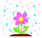 花と赤ちゃん ハッピー