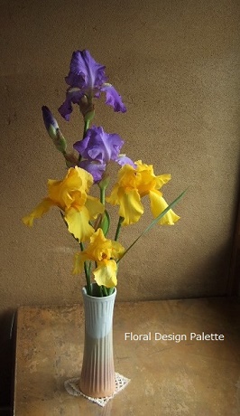ジャーマンアイリスの花あしらい