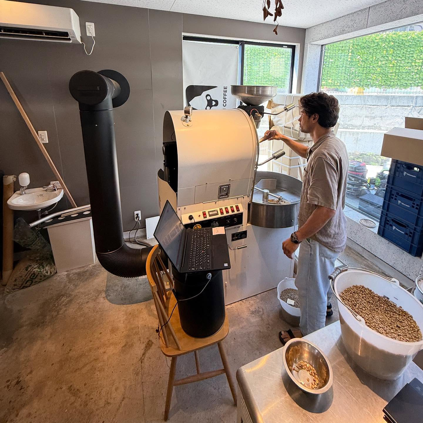 藤沢市内のYeti roastery coffeeさんのディードリッヒIR-5のメンテナンス&ダクト清掃をさせていただきました