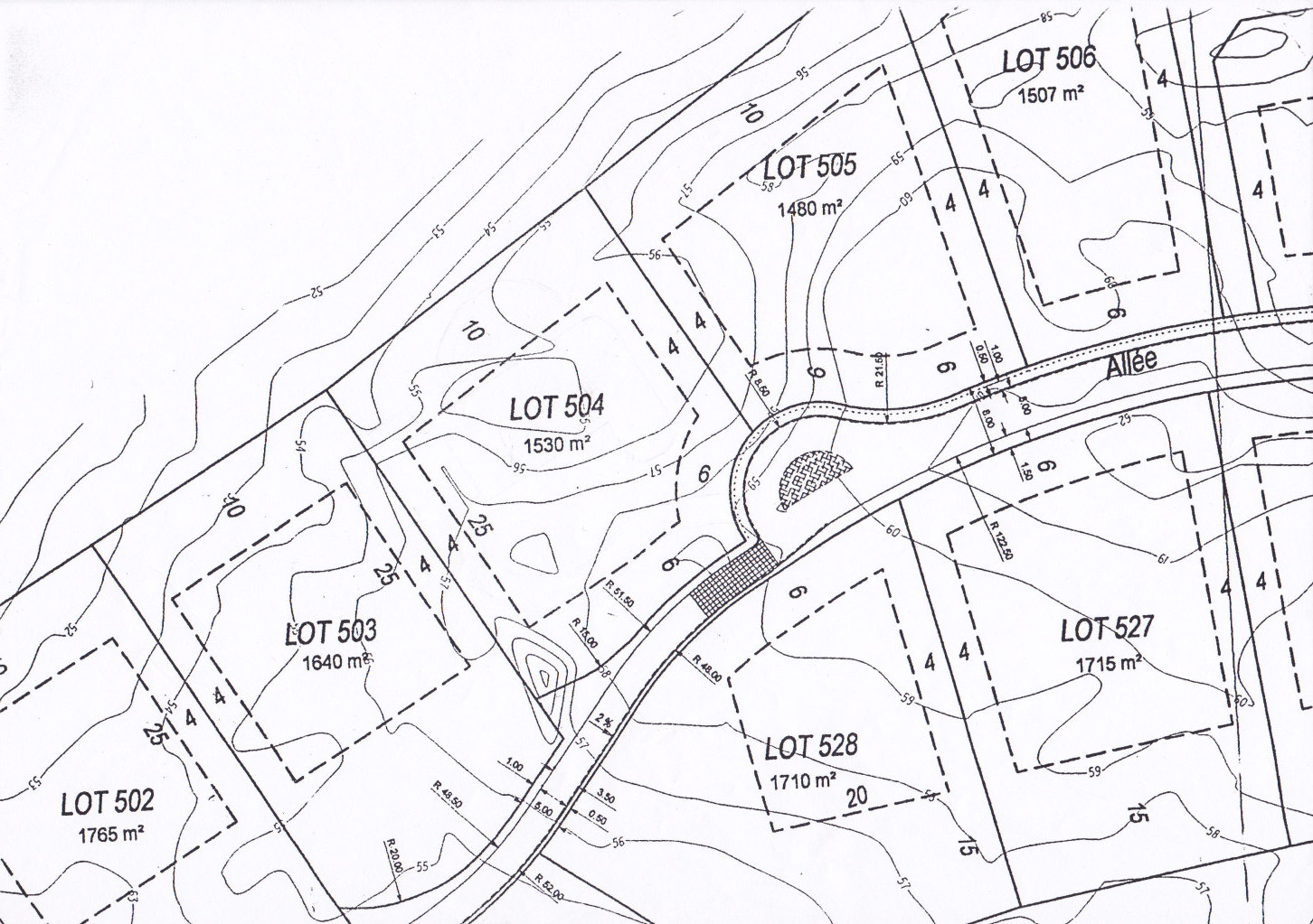 Plan du terrain - Site de terrains Hardelot