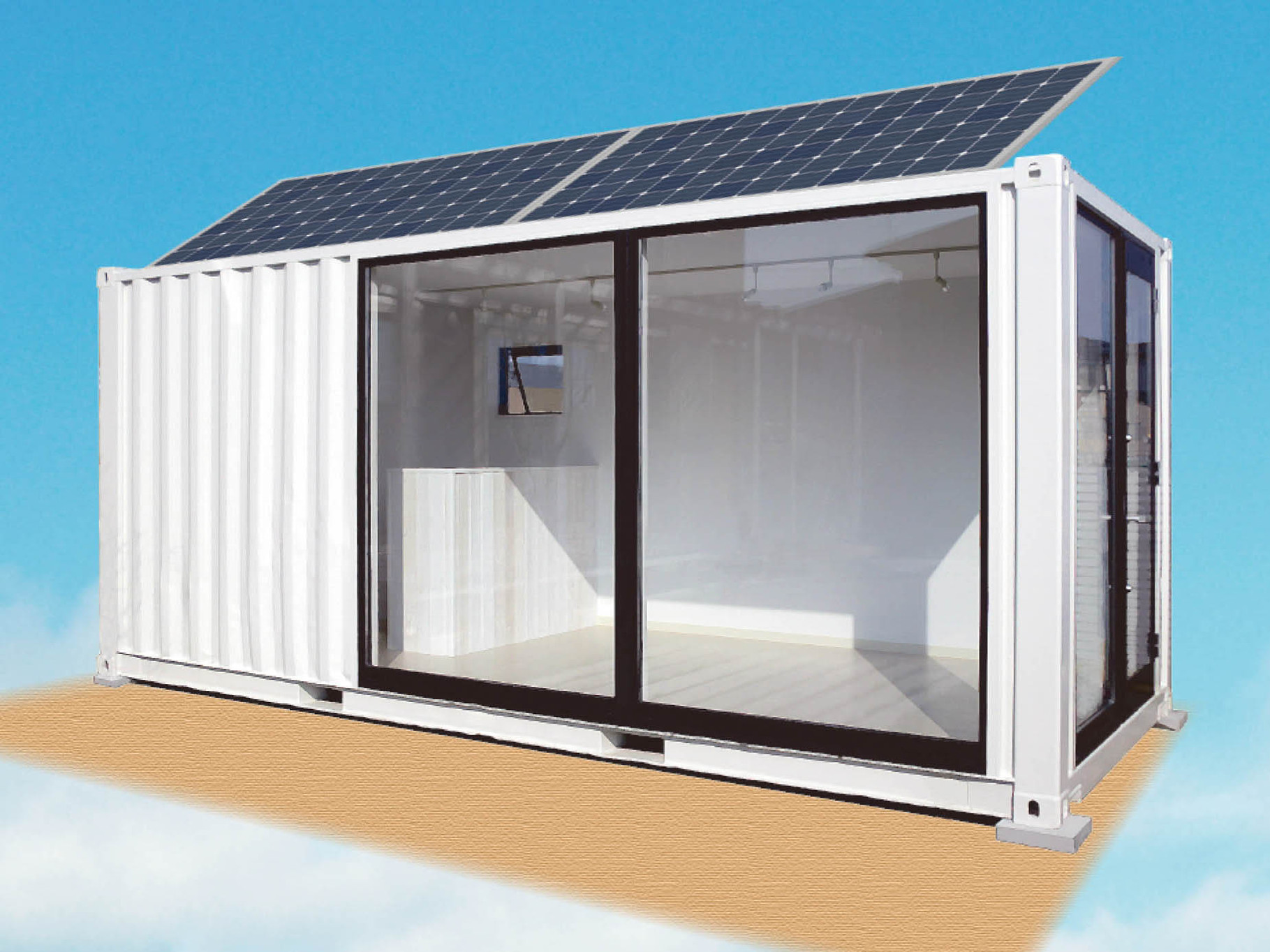 オーダー式コンテナハウス、新品、スーパーハウス、自宅用、プレハブ