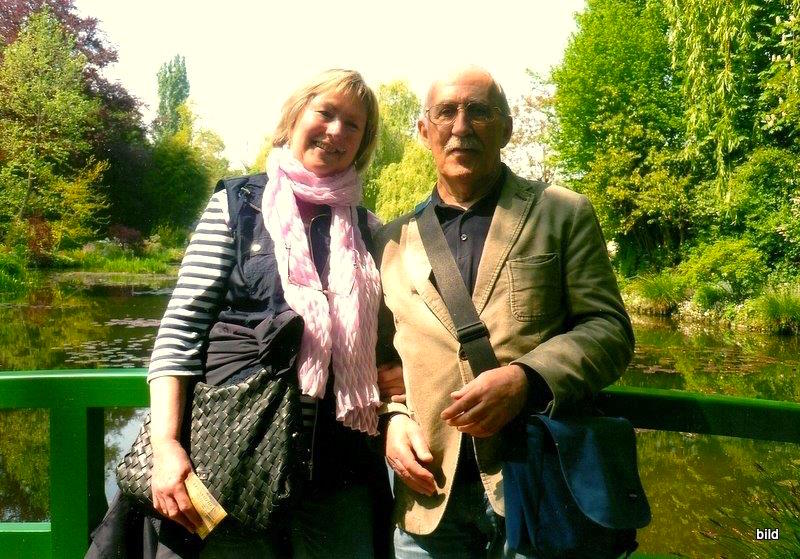 Mit Anne in Monets Garten 2014 · Με την Αννε  στούς κήπους τού Μονέ.