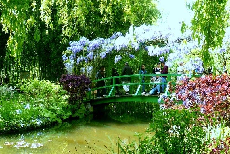 Japanische Brücke in Monets Garten 2014 · Η γιαπονέζικη γέφυρα τού Μονέ.
