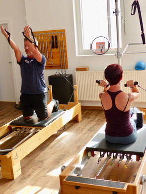 Pilates Geräte Training bei Daniela Sauter und Michael Mann in Lindau am Bodensee 