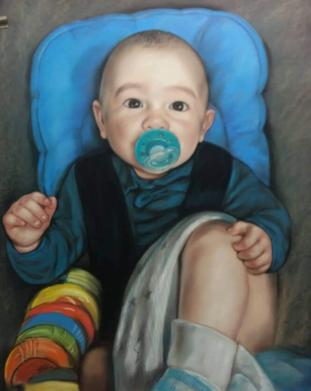 Kinder Portrait Pastell