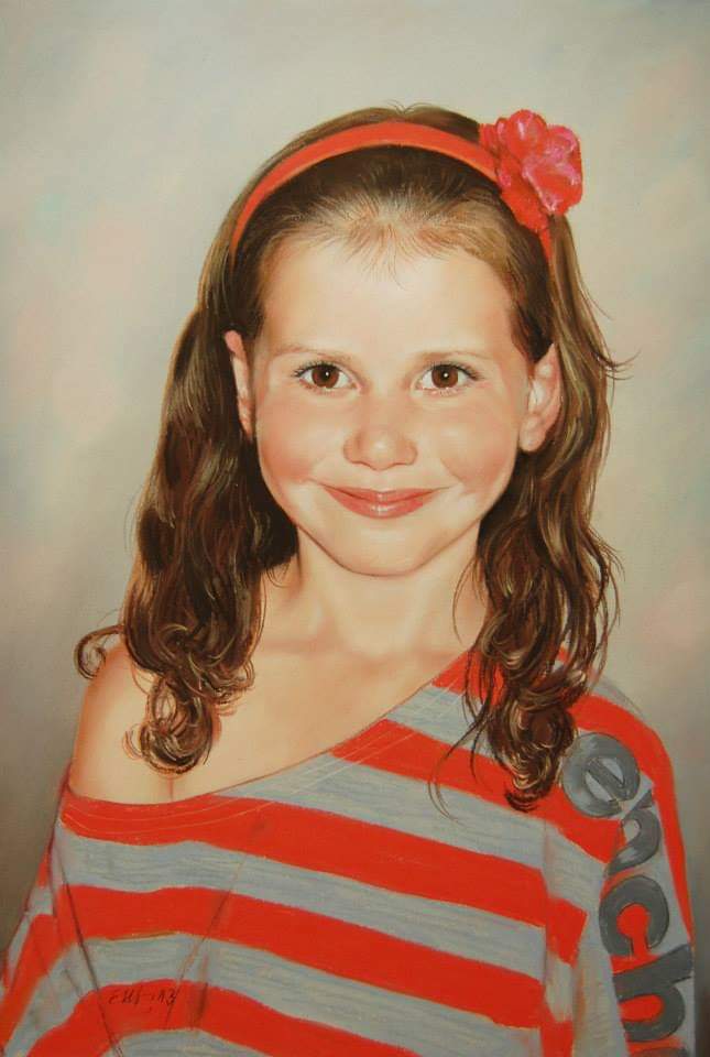 Kinder Portrait Pastell