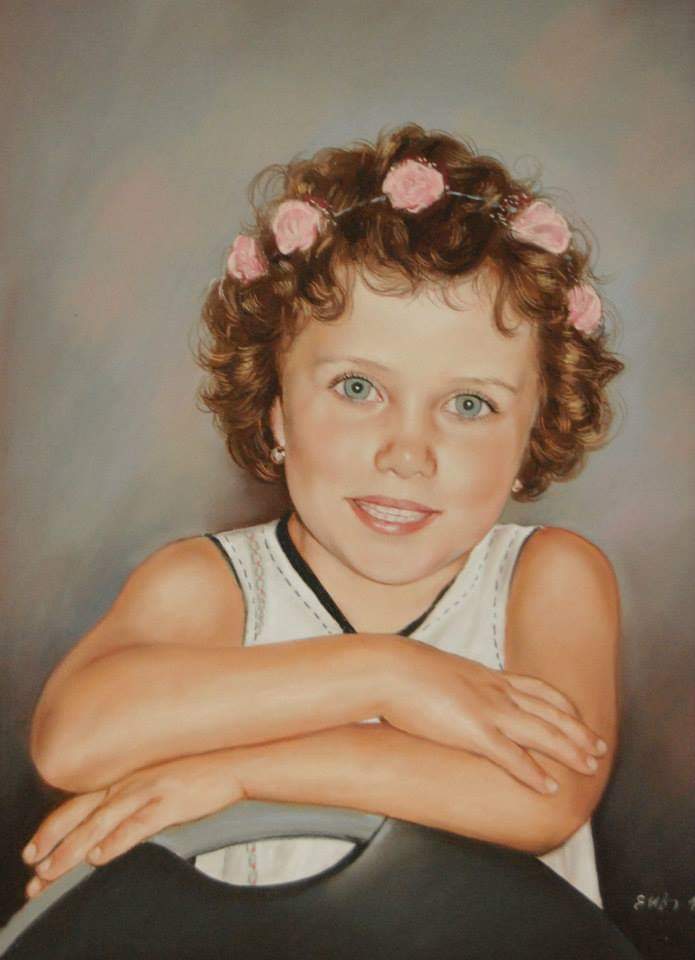 Kinder Portrait Pastell