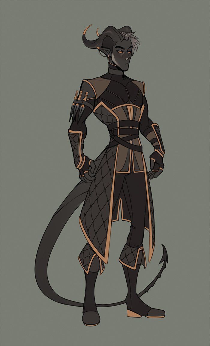 Männlicher Obsidian Oni