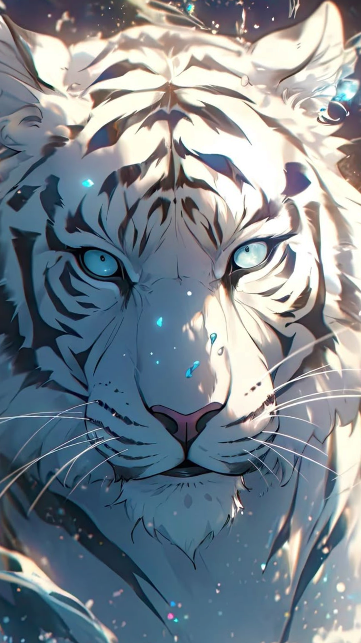 Amon als weißer Tiger
