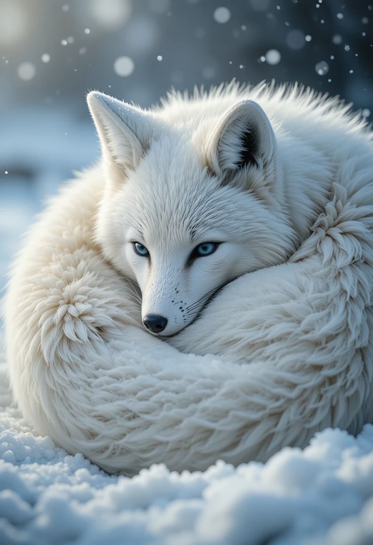 Amon als Schneefuchs