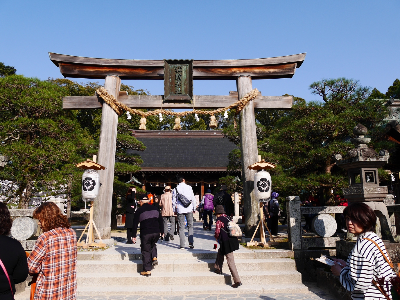 萩　松陰神社　昔は広々としていたのに記念館等ができて狭苦しい感じです
