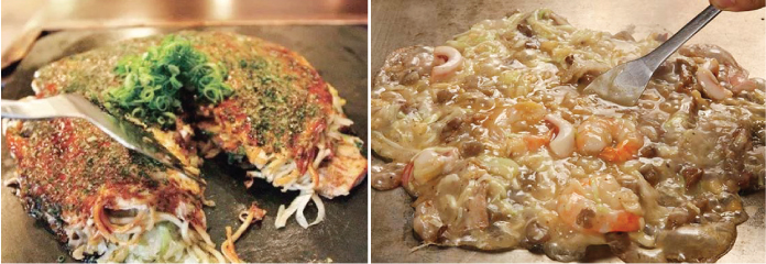 鉄板焼き、お好み焼きの「広島」