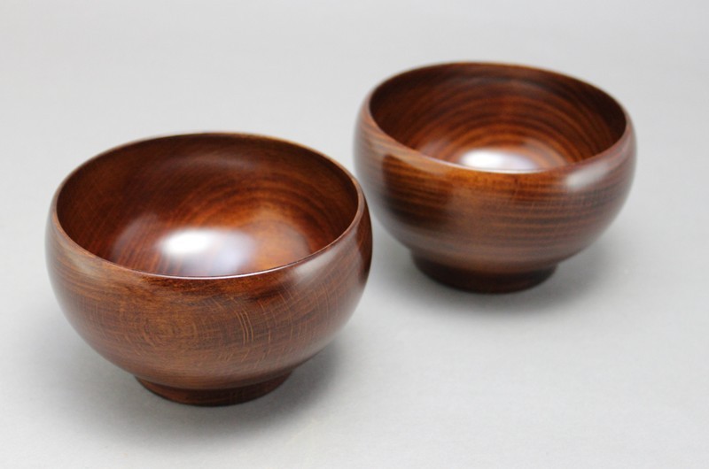 めぐる・日月の拭き漆 黒 大 現在受注期間外【とつきとおか受注】めぐる・日月（四分一塗り