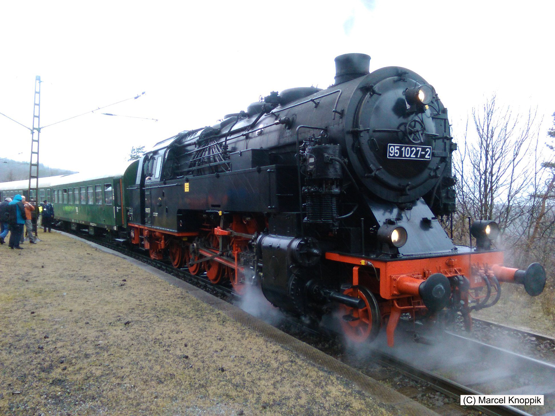 Bahnhof Michaelstein zum Umsetzen der Dampflok