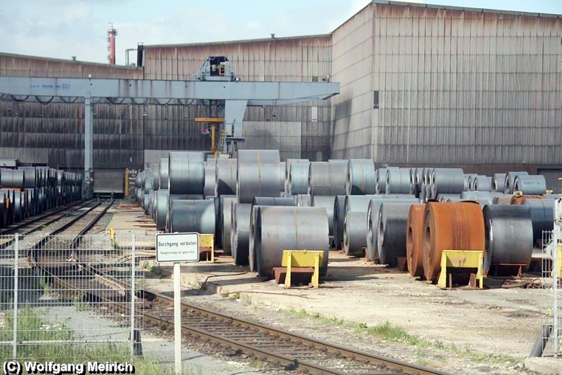 Der Stahlstandort Salzgitter präsentiert sich informativ aus dem Sonderzug "Stahlstadtexpress"
