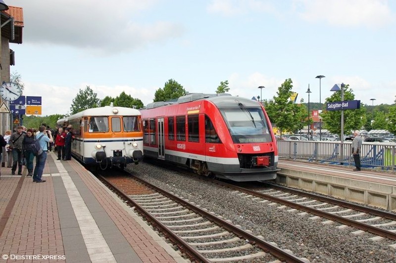 Richtungswechsel, Kreuzung und Fotohalt in Salzgitter-Bad