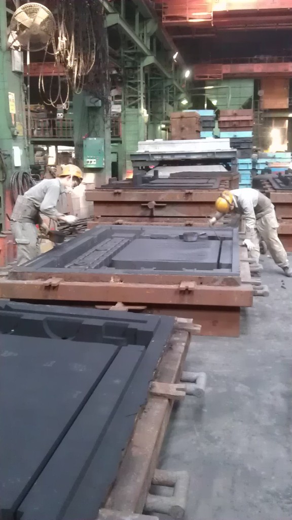 Preparation of the sand mould