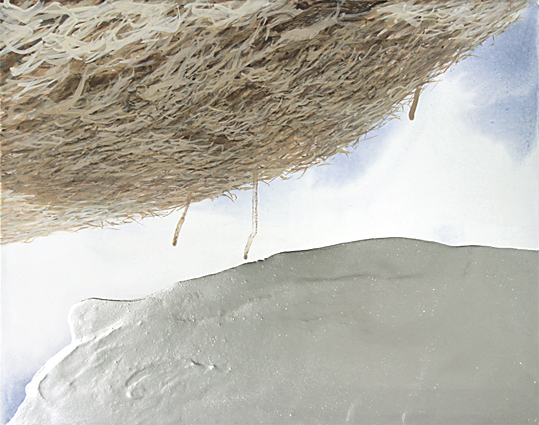Copynature, 2014, Acryl, Öl Aluminium auf Leinwand, 40x50cm (180°variabel)