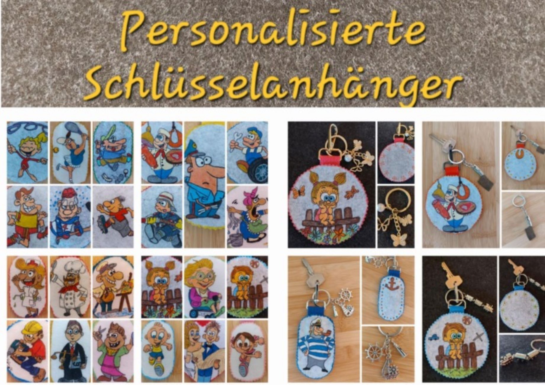 Meine einzigartigen & unverwechselbaren Schlüsselanhänger
