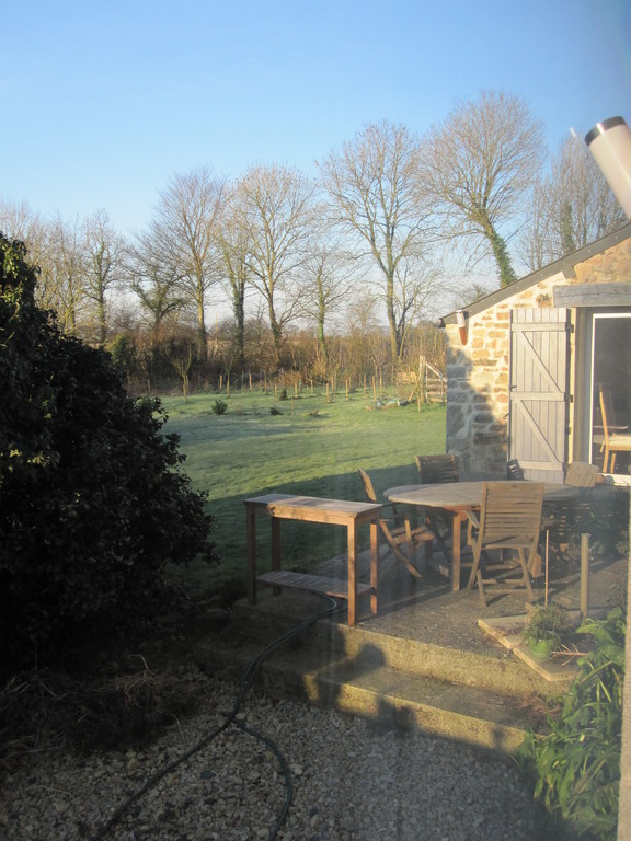 Terrasse à la fin de l'hiver.