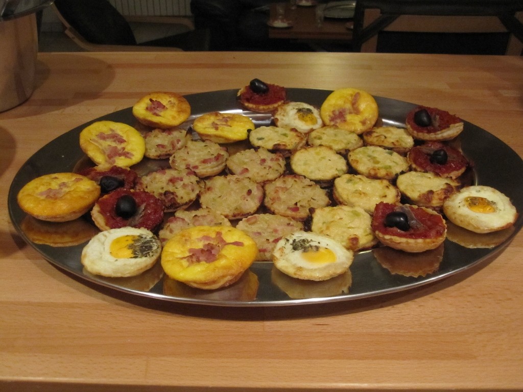 Tartelettes maison en amuse-bouche pour les soirs de réveillon.