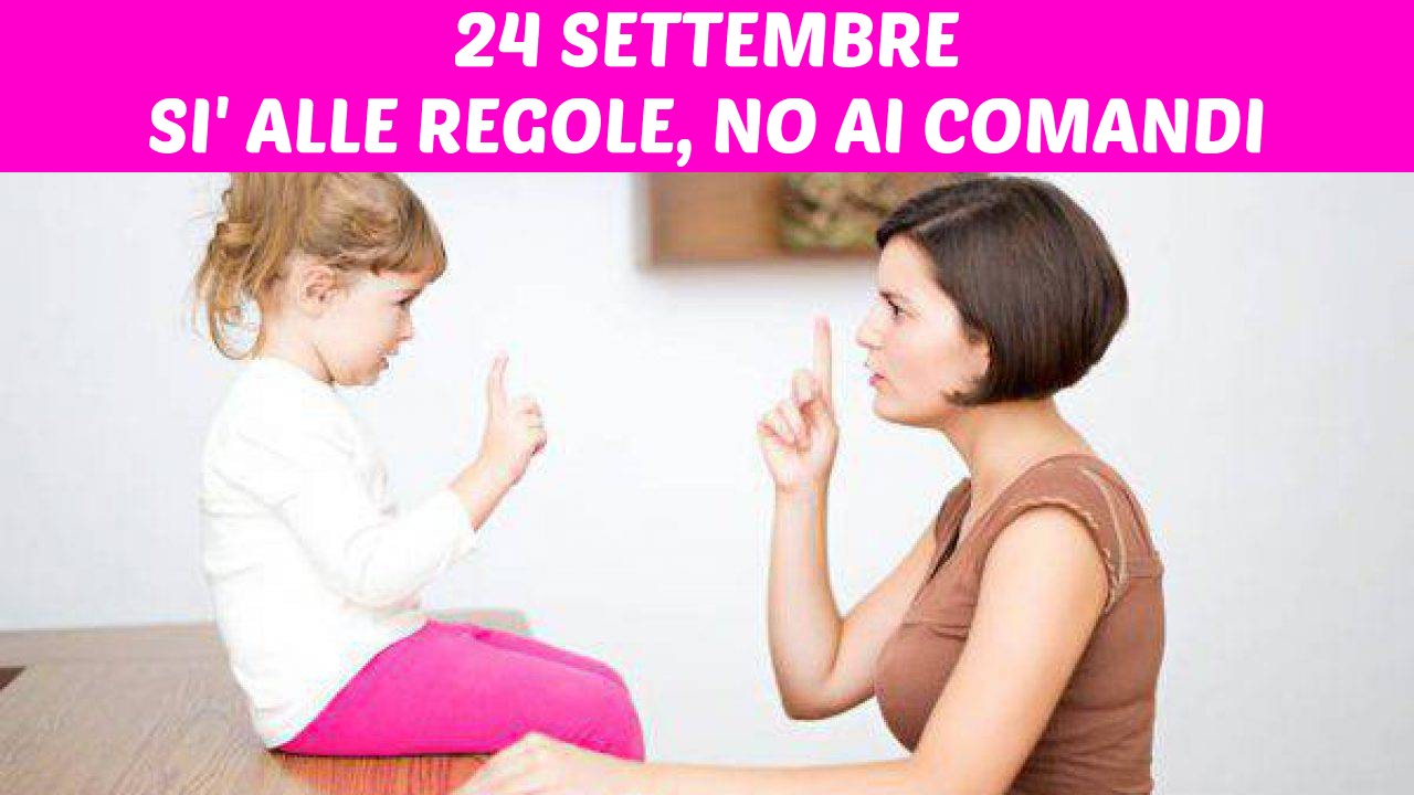 24 SETTEMBRE: SI' ALLE REGOLE, NO AI COMANDI