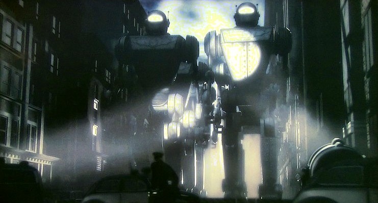 Szenenfoto aus dem Film "Sky Captain and the World of Tomorrow" (USA 2004) von Kerry Conran; Mechanical Monsters