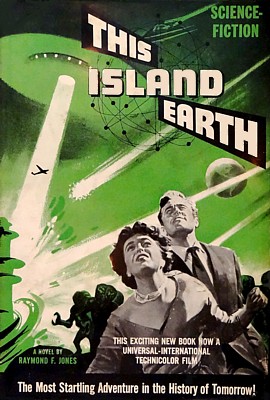 Cover des Romans "This Island Earth" von Raymond F. Jones  im Verlag Shasta, Neuauflage 1955