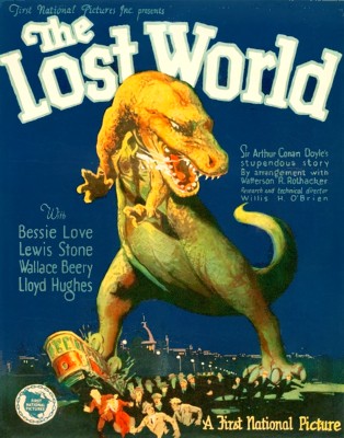 Kinoplakat zu dem Spielfilm "Die verlorene Welt" (The Lost World, USA 1925) von Harry O. Hoyt und Willis O'Brien